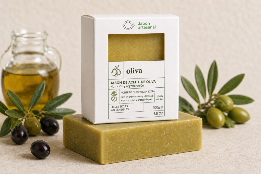jabón natural de oliva artesanal